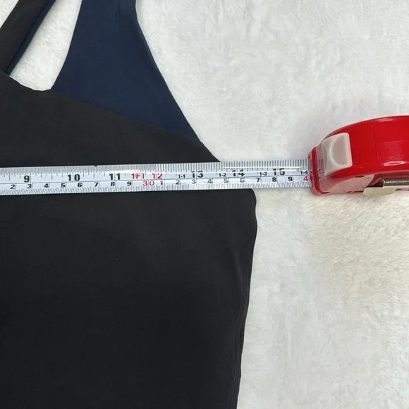 Lululemon one piece thong body suit True Navy and Black, size 8 - Picture 6 of 15